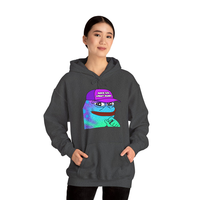 Pepe On Sol | Make Sol Great Again Unisex Hoodie