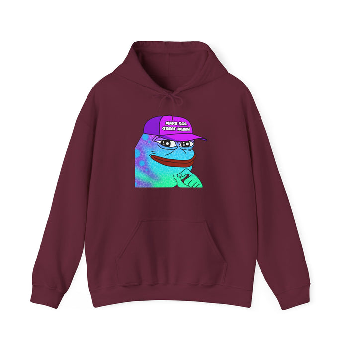 Pepe On Sol | Make Sol Great Again Unisex Hoodie