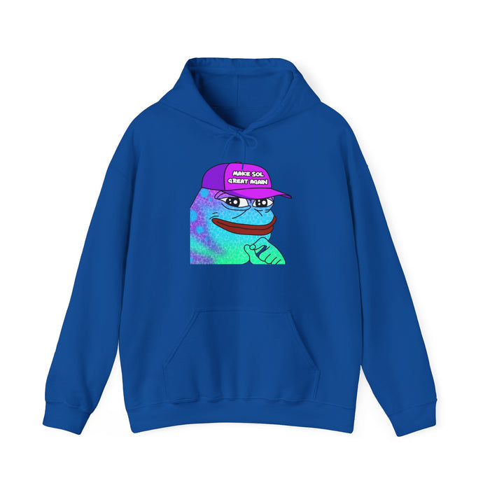 Pepe On Sol | Make Sol Great Again Unisex Hoodie