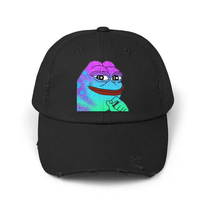 Pepe On Sol Unisex Distressed Cap