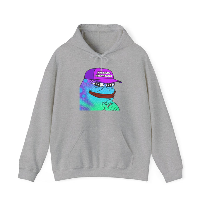 Pepe On Sol | Make Sol Great Again Unisex Hoodie