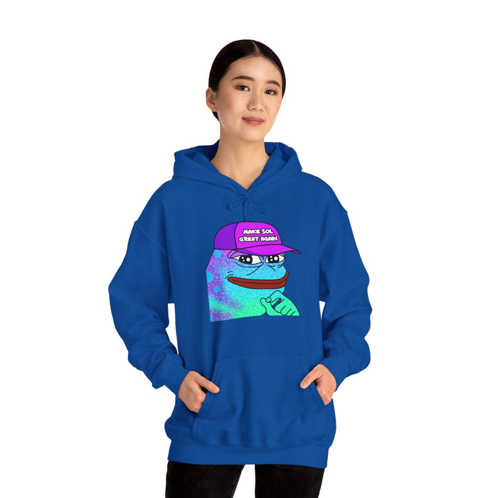 Pepe On Sol | Make Sol Great Again Unisex Hoodie