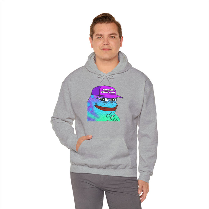 Pepe On Sol | Make Sol Great Again Unisex Hoodie