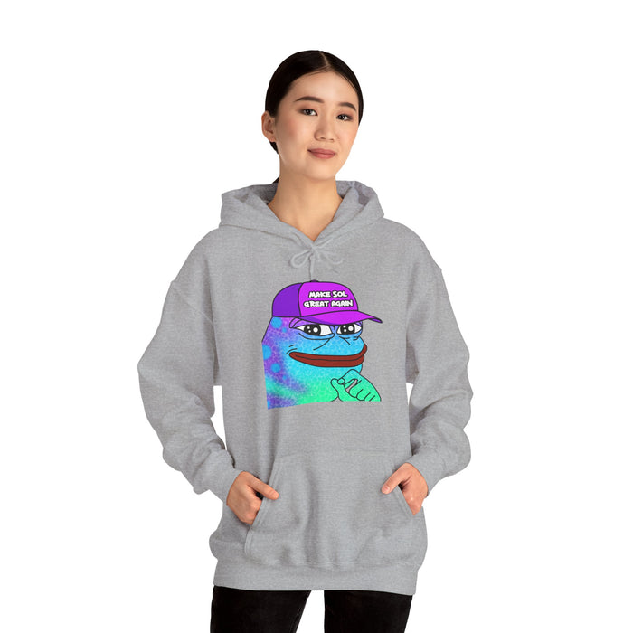 Pepe On Sol | Make Sol Great Again Unisex Hoodie