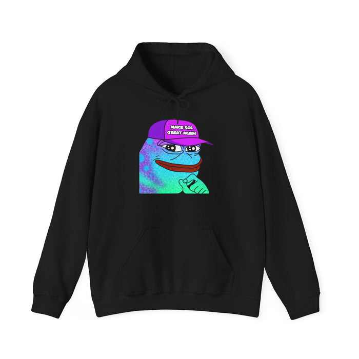 Pepe On Sol | Make Sol Great Again Unisex Hoodie