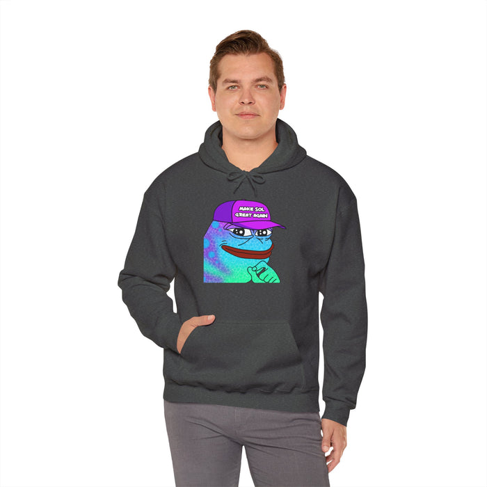 Pepe On Sol | Make Sol Great Again Unisex Hoodie