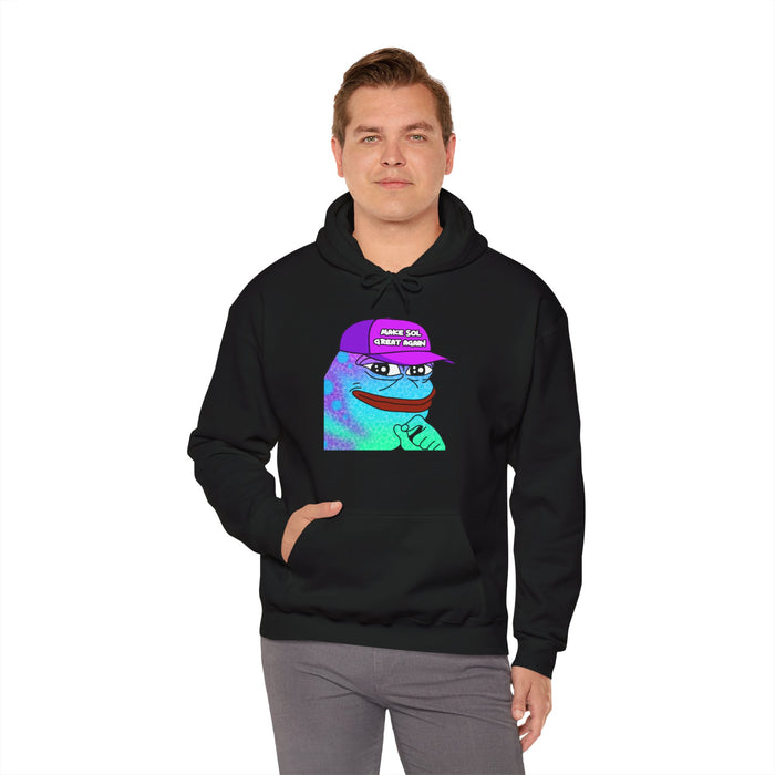 Pepe On Sol | Make Sol Great Again Unisex Hoodie