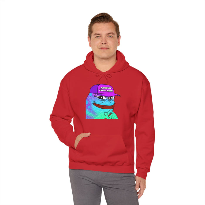 Pepe On Sol | Make Sol Great Again Unisex Hoodie