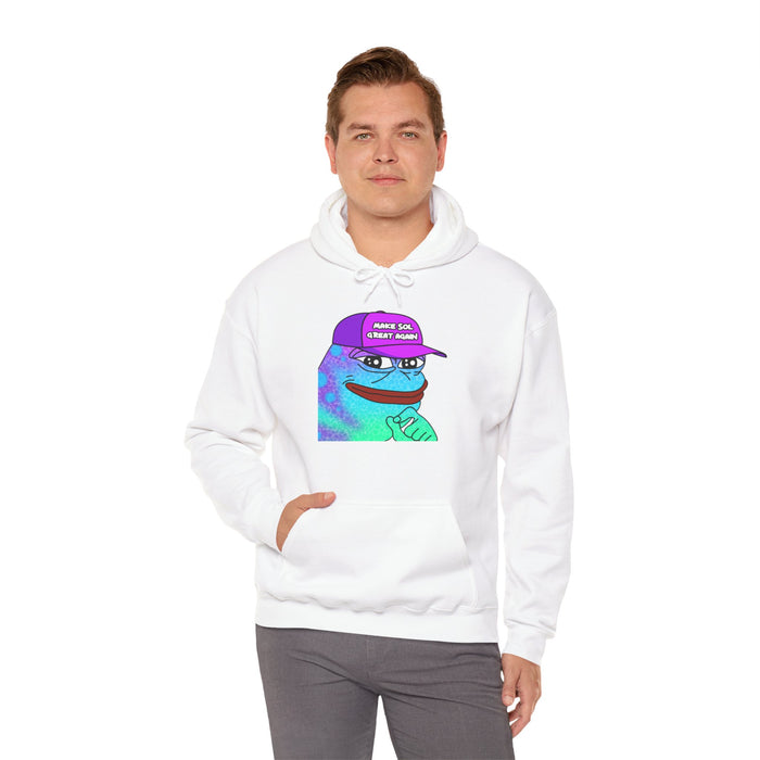 Pepe On Sol | Make Sol Great Again Unisex Hoodie