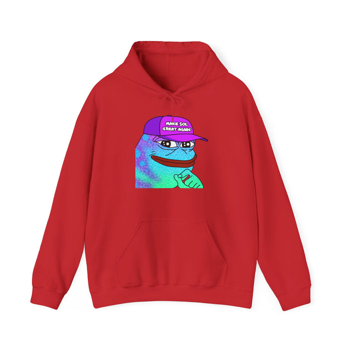 Pepe On Sol | Make Sol Great Again Unisex Hoodie