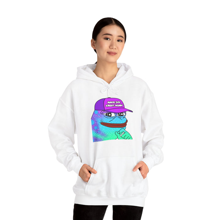 Pepe On Sol | Make Sol Great Again Unisex Hoodie