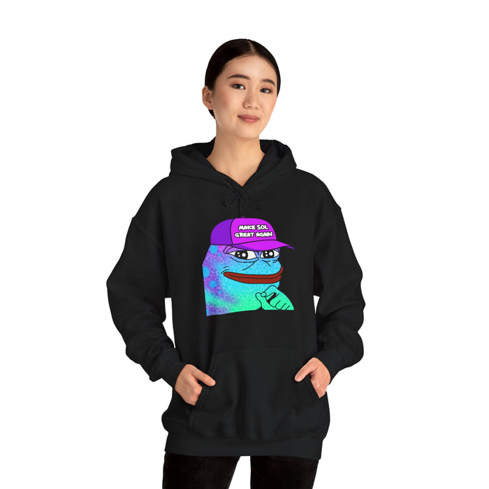 Pepe On Sol | Make Sol Great Again Unisex Hoodie